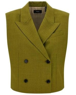 Theory Gilet Doppiopetto - Verde