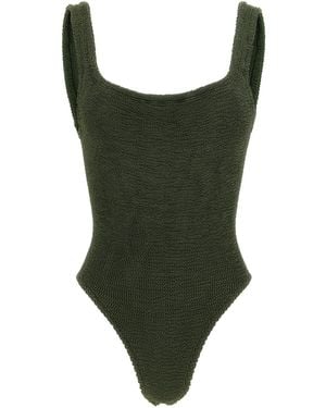 Hunza G 'square Neck' One-piece Swimsuit - Green