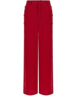 DI.LA3 PARI' Di. La3 Pari' Cady Trousers - Red