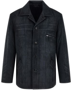 Prada Suede Jacket - Blue