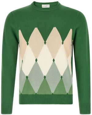 Ballantyne Argyle Jumper - Green