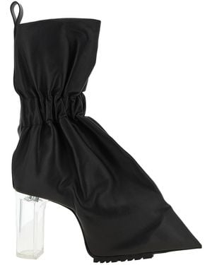 Rick Owens Stivaletto Dettaglio Drappeggiato - Nero