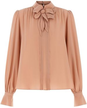 Valentino Garavani Crêpe Top - Pink