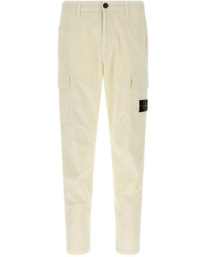 Stone Island Cargohose Mit Logoabzeichen - Natur