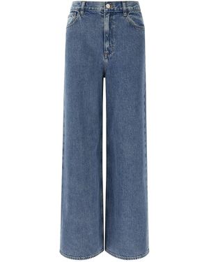 Theory 'high-waisted Wide-leg' Jeans - Blue