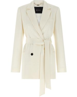 Kiton Silk Blazer - White