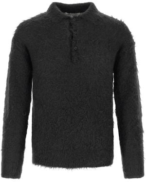 AURALEE Polo Super Kid Mohair - Black