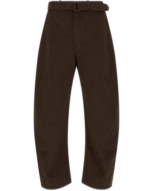 Lemaire 'twisted' Trousers - Brown