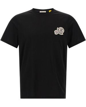 Moncler Double Logo T-shirt - Black