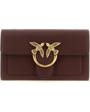 Pinko 'love Simply' Wallet On Chain - Brown