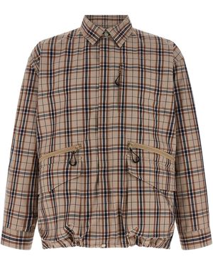 Comme Des GarÃ§ons Homme Check Overshirt - Brown