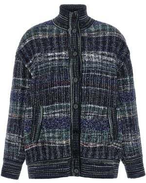 Missoni Check Wool Cardigan - Blue