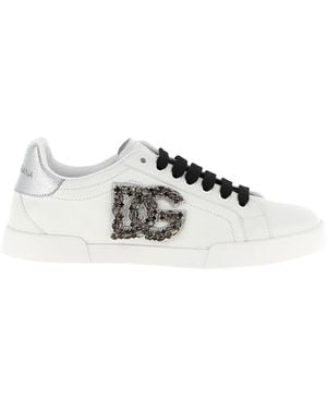 Dolce & Gabbana 'Portofino' Trainers - Metallic