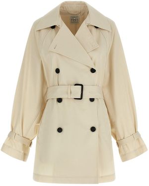 TOTEME 'washed Cotton Stone' Trench Coat - Natural