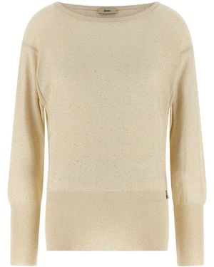 Herno Maglia Con Paillettes - Neutro