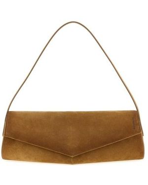 Jil Sander Borsa A Spalla 'Kante' - Marrone