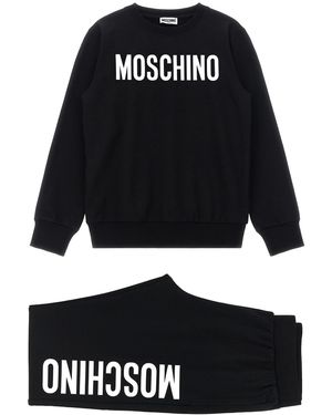 Moschino Sweatshirt + Joggers Set - Black