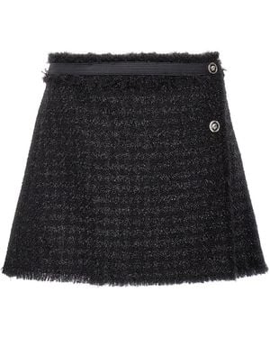 Versace 'Vichy Lurex' Minirock - Schwarz