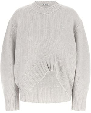 The Attico Maglione Orlo Asimmetrico - Bianco