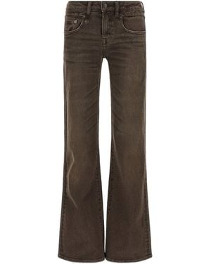 R13 Jeans 'Boy Flare' - Marrone