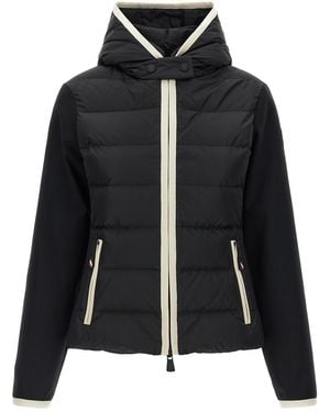 Moncler Cardigan 'Padded Zip-Up' - Nero