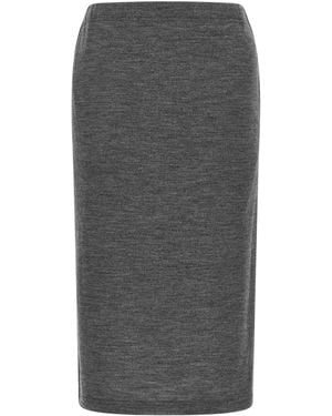 Junya Watanabe Rock Aus Melange-Wolle - Grau