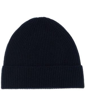 Ballantyne Cashmere Beanie - Blue