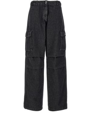 Coperni 'denim Wide Leg Cargo' Jeans - Black