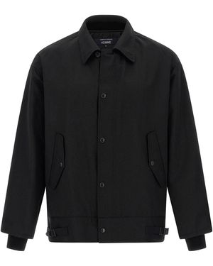 Comme Des Garçons Homme Wool Overshirt - Black