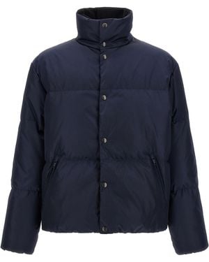Prada Re-Nylon Mittelgroße Daunenjacke - Blau