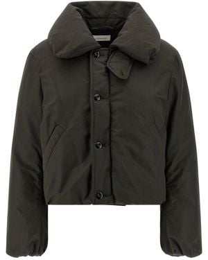 Lemaire Bubble Collar Cropped Down Jacket - Black