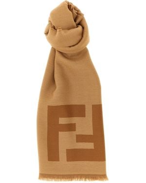 Fendi Ff Macro Scarf - Natural