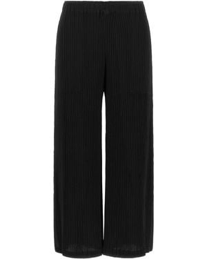Issey Miyake Hatching Bottoms Trousers - Black