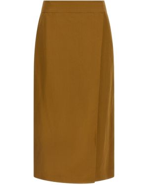 Alberto Biani Wrap Skirt - Natural
