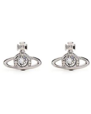 Vivienne Westwood Orecchini 'Nano Solitaire' - Bianco