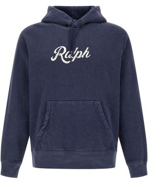 Polo Ralph Lauren Vintage Print Hoodie - Blue