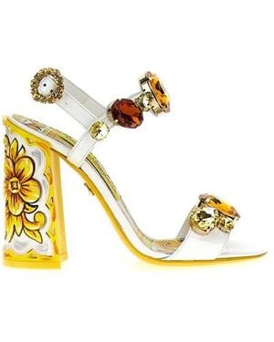 Dolce & Gabbana Sandalo 'Keira' - Metallizzato
