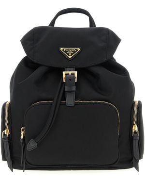 Prada Re-nylon Backpack - Black