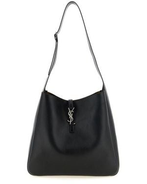 Saint Laurent Borsa A Spalla 'Le 5 À 7 Gobo' Maxi - Nero