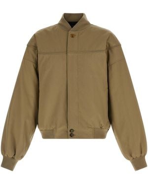 Willy Chavarria 'gas Station' Bomber Jacket - Natural