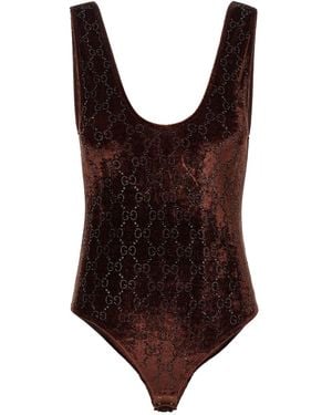 Gucci Bodysuit "Gg" - Braun