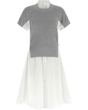Sacai Hybrid Dress - Grey