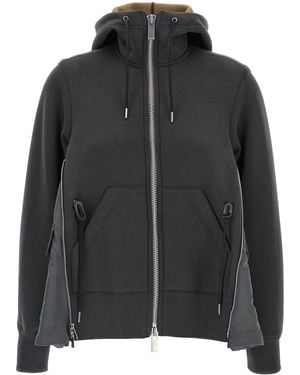 Sacai Kapuzenpullover "Sponge" - Schwarz