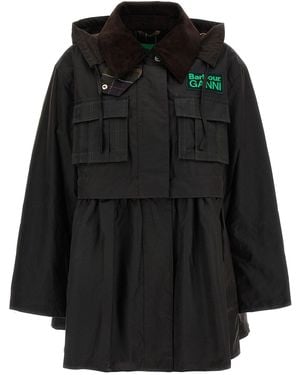 Barbour Parka X Ganni - Black