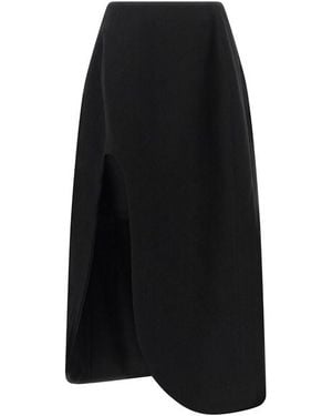 Jil Sander Gonna 'Skirt 158' Spacco - Nero