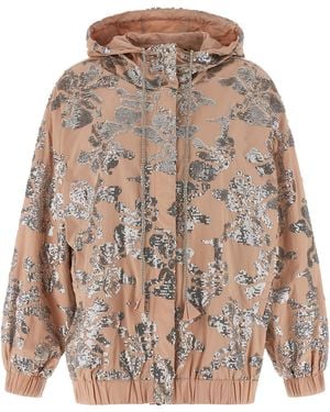 Pinko 'maracuja' Bomber Jacket - Brown