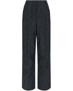 Fendi Roma' Patch Jeans - Blue