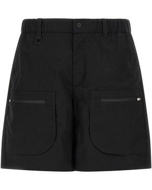 Laminar Cargo Bermuda Shorts - Black