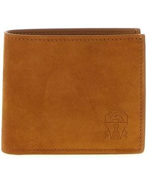 Brunello Cucinelli Nubuck Wallet - Brown