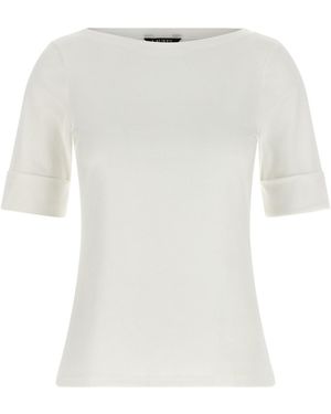 Ralph Lauren 'judy' Boat Neck Jumper - White